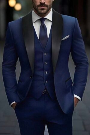 Manfinity Mode Fashionable British Gentleman's Choice, Party & Banquet Suit, Casual Suit Set Men Tuxedo Set Men 2 Piece Set Lapel Men Black Suit Set Men Pinstripe Suit Men Black And White Set