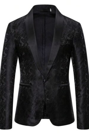 Men's Autumn And Winter Oversized Sunflower Fashion Design Formal Men's Lapel Suit Jacket